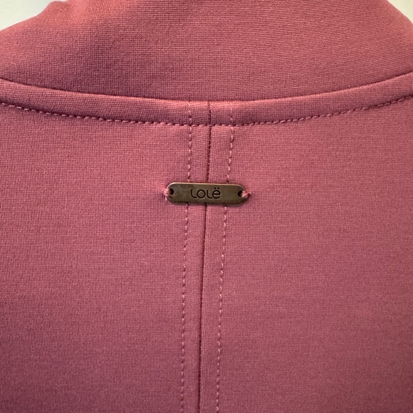 NWOT LoLë Long Sleeve Drawstring Mini/Tunic Dress - Size (L) - Mauve/Dusty Rose - Picture 9 of 12